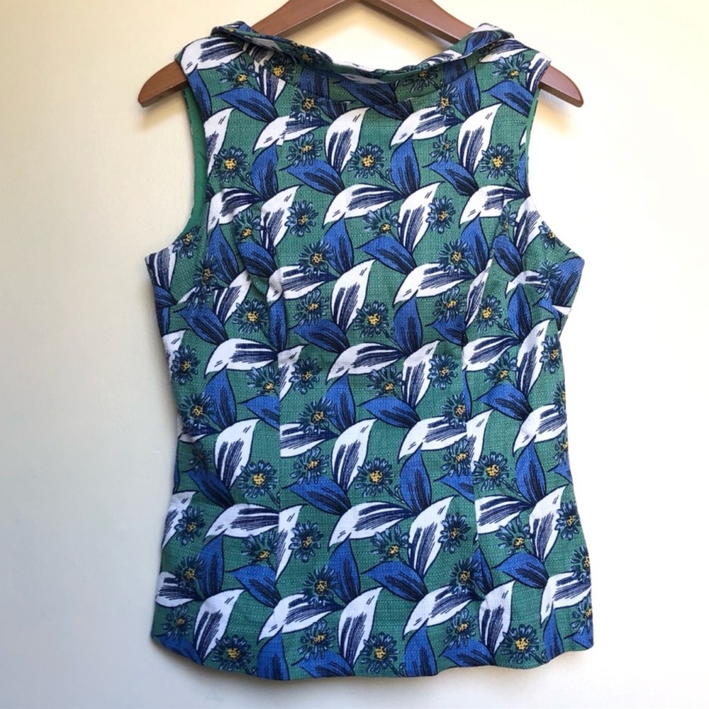 Boden Martha floral sleeveless blouse size 8